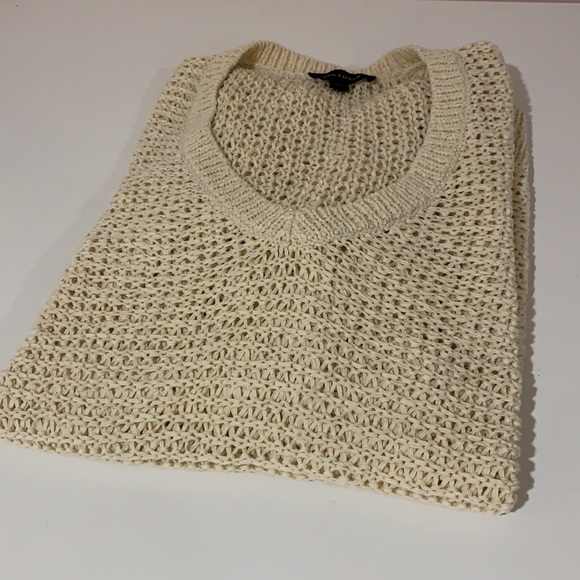 Ann Taylor sweater. Cream color. Open weave knit. - Picture 1 of 5